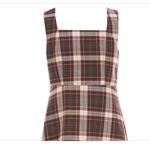 Copper key young girl plaid pinafore dress size xl